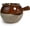Cream white, variant on Casserole Clay Pot 60oz Heat-resistant Handmade Earthen Cooking Serving with Lid Soup Spout (Cream brown)