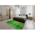 thumbnail image 4 of Ahgly Company Indoor Square Patterned Lime Green Area Rugs, 3' Square, 4 of 6