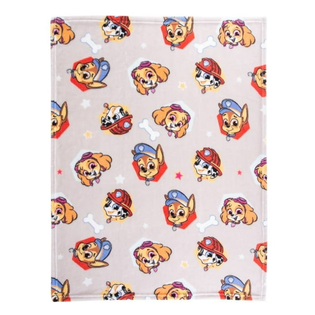 Manta para bebé Paw Patrol de Felpa Gris