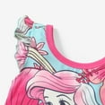 thumbnail image 4 of Disney Princess Girls T Shirt and Shorts Mermaid Ariel Character Ruffled 2 Pieces Outfits Set Size 2-6, 4 of 7