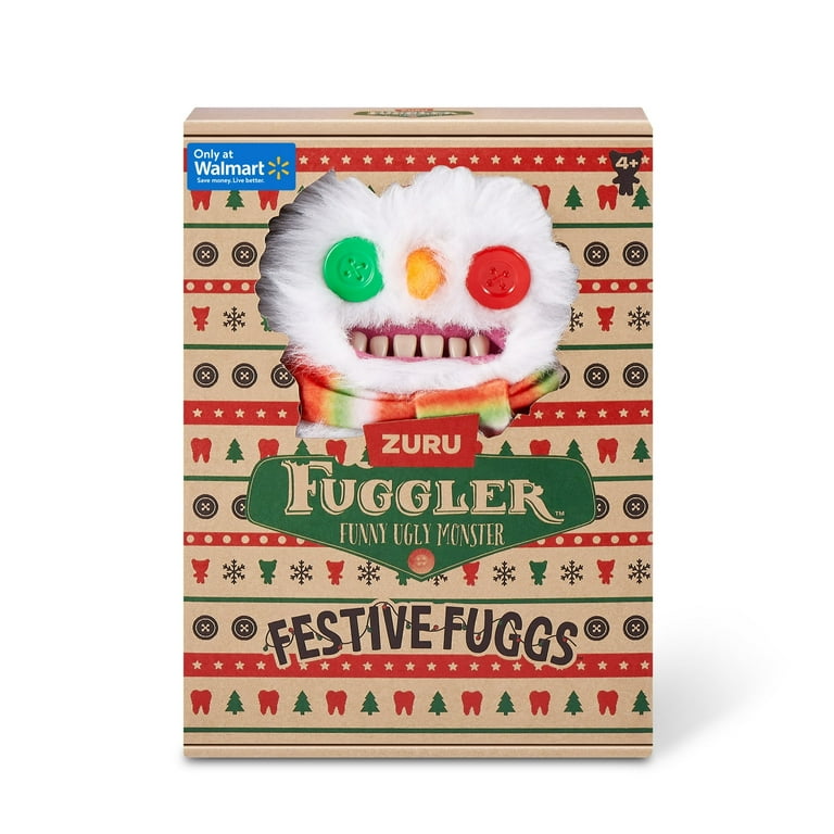 Fuggler Festive Fuggs 9 inch (Snowman) Soft Plush, Ugly Monster