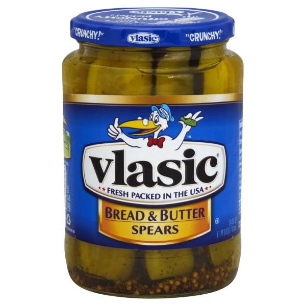 Vlasic Bread & Butter Spears Mildly Sweet Fresh Pack Pickles 24 Oz Jar
