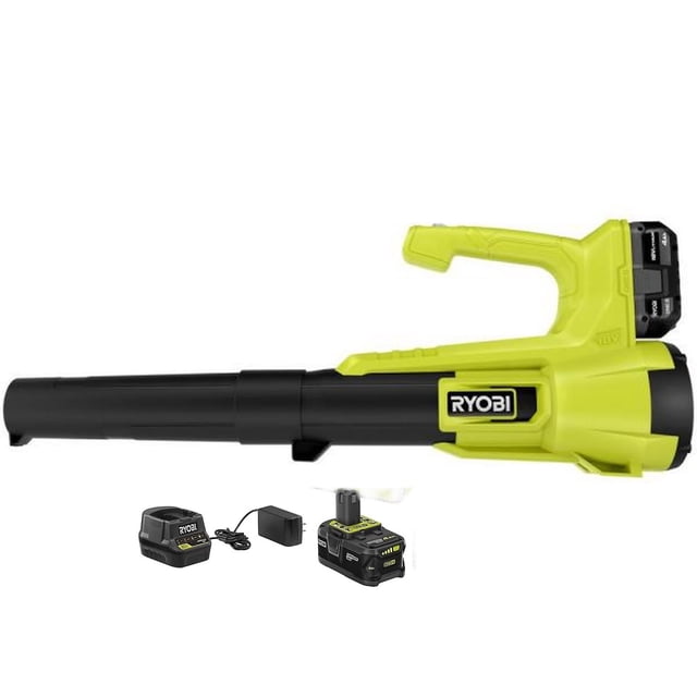 Soplador de hojas RYOBI ONE+ 18V 90 MPH 250 CFM con batería