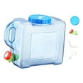 thumbnail image 5 of Camping Water Tank Water Storage Container Water Jug Sturdy Versatile Food Grade PC Material Large Opening for Picnic, Hiking, Family Travel 5 Liters, 5 of 8