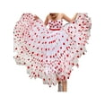 thumbnail image 1 of Seyurigaoka Valentine's Day Women's Sexy Sleeveless Backless Off Shoulder Heart Print Tulle Dress, 1 of 6