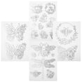 thumbnail image 3 of MOVTOTOP Hand Sewing Stabilizers, 4 Sheets Water Soluble Stabilizer Embroidery Patterns Water Soluble Sheet Embroidery Sewing Material Diy Sewing Supply For Clothes, 3 of 8