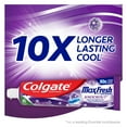 Colgate Max Fresh Knockout Toothpaste with Breath Strips, Electric Mint