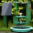 AISITIN 7W Solar Bird Bath Fountain Set, Upgraded DIY Solar Fountain