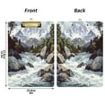thumbnail image 5 of FORMRS Acrylic Clipboard with Low Profile Clip Standard A4 Letter Size, 12.5" x 9", River and Mountains, 5 of 8