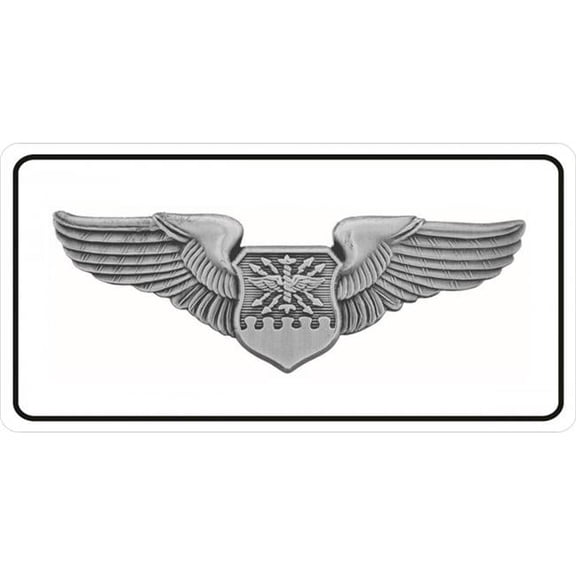 U.S. Air Force Navigator Wings Photo License Plate