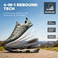 thumbnail image 3 of NORTIV 8 Men's Waterproof Hiking Shoes Non-Slip Lightweight for Walking Comfort Outdoor Trekking Camping Climbing Daily Fashion Sneakers Armadillo FieldLite, 3 of 8