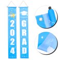 thumbnail image 4 of 1 Pair Graduation Theme Hanging Sign 2024 Graduation Party Front Door Couplet, 4 of 9