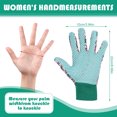 thumbnail image 2 of urorentea 4 Pairs Gardening Gloves for Women, Floral Gardening Gloves with Soft Dots Gloves Women Working Yard Gloves for Yard Cleaning, Fishing, Gardening, Weeding, Planting, Watering, 2 of 7