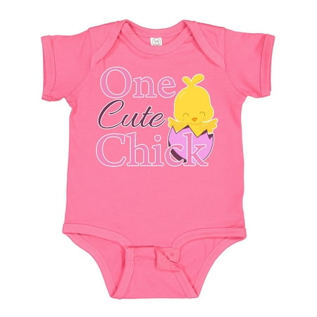 

Inktastic One Cute Chick Gift Baby Girl Bodysuit