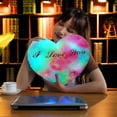 thumbnail image 6 of VOTRUDI New Valentine's Day Decorations Holiday Throw Pillows,Romantic Valentine's Day Gifts: Luminous Heart Pillows for Wife,Girlfriend,or Husband,Multicolor, 6 of 6