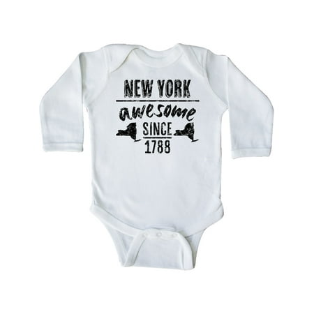 

Inktastic New York Awesome Since 1788 Gift Baby Boy or Baby Girl Long Sleeve Bodysuit