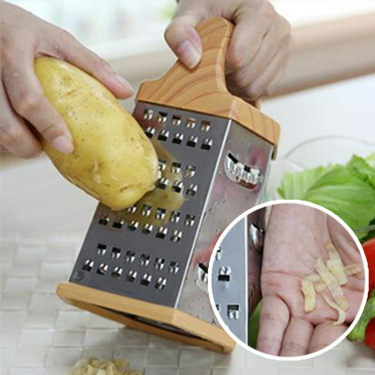 Stainless Steel 6-Sided Planing Multifunctional Vegetable Grater Small Cheese Grater Stick Grater Grater Plate Steel Cheese Grader for Kitchen Cheese