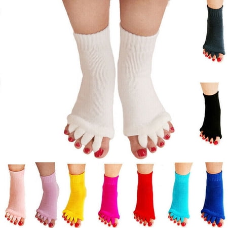 Only Happy Feet Brings You This Type Of Foot Relief Toe Separator Alignment Sock