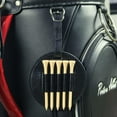 thumbnail image 6 of Leather Golf Tee Holder for Bag Belt, Hook to Golf Bag Belt Clip for Golf Bag, Luxury Leather Gift for Golfer Men Women, 6 of 8