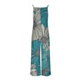 thumbnail image 3 of Hvot&aat Women's Casual Jumpsuits Summer Boho Wide Leg Rompers Trendy Printed Sleeveless Overalls with Pockets, 3 of 4