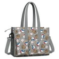 thumbnail image 2 of Teacher Tote Bag,Baseball Items Pattern Teacher Utility Tote Bag,Large Work Tote Bags for Women with Multiple Pockets,Top Zipper Closure,13.8x10.6x6.7 Inch, 2 of 5