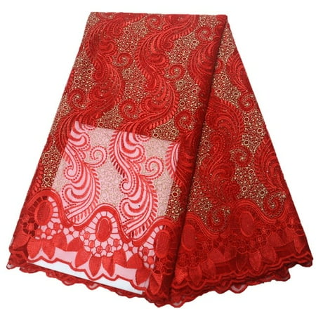 

yellow lace fabric 2022 high quality lace nigerian lace fabric for women dress african lace fabric with stones