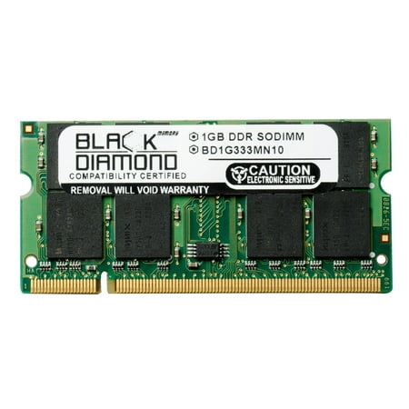 1GB Memory RAM for Apple iMac M9285LL/A (G4 1.0GHz 15-inch User Memory Slot) 200pin PC2700 333MHz DDR SO-DIMM Black Diamond Memory Module