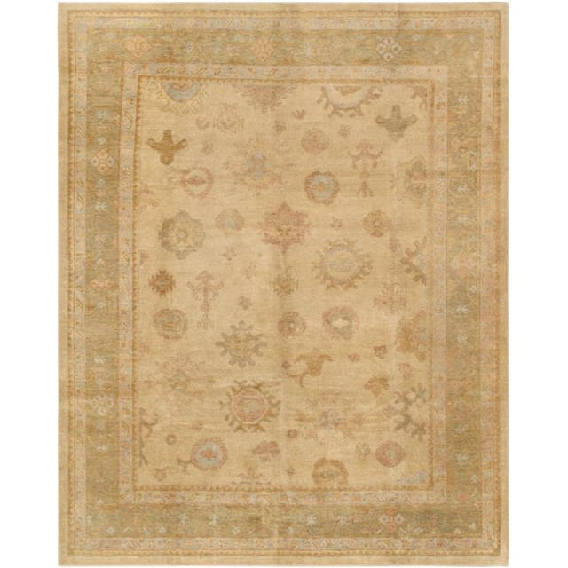 Pasargad Home PDT-12 8X10 Turkish Oushak Collection Hand-Knotted Lambs Wool Area Rug, 7 ft. 11 in. x 10 ft.
