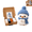 Snowman#067, variant on Chibi-Style Doll DIY Christmas Crochet Kit for Beginners, All-in-One Amigurumi Starter Kit with Stuffing Accessories, Step-by-Step Guide DIY Handmade Xmas Ornament Craft Gift Reindeer