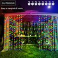 thumbnail image 4 of Luces solares para cortinas echosari, 2,4 m x 1,8 m, 144 LED, multicolor, 4 of 7
