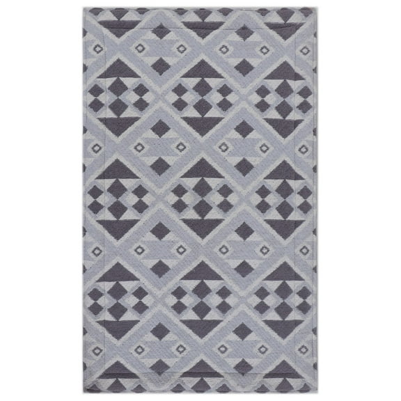 Rugsmith Gray Machine Woven Pima Anti-Fatigue Kitchen Mat, 20" x 36"