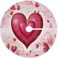 thumbnail image 1 of FMSHPON Valentine's Day Mother's Day Red Heart Love Xmas Christmas Tree Skirt Stand Mat for Holiday Party Decoration Indoor Outdoor 48 inches, 1 of 6