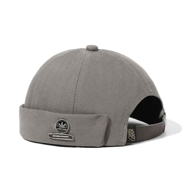 Chapeaux pour Hommes Bonnet Bonnet Marin Chapeau de Travail Manchette Roulée Chapeau Rétro Sans Bord avec Réglable
