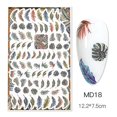 thumbnail image 1 of Abstract Face Nail Stickers Flower Leaf Butterfly Letter Color Block Decals Gel Polish Sliders Summer Spring Decor, 1 of 3