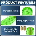 thumbnail image 4 of Unique Bargains Car Shift Knob, Universal for Automatic and Manual Vehicle Gear Shifter Knob W/ 2 Adapter Acrylic, 1 Set Green 15cm, 4 of 7