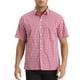 thumbnail image 1 of Camisas de vestir de cuadros INSPIRE CHIC para hombres de manga corta M Rojo, 1 of 6
