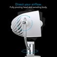 thumbnail image 5 of Vornado Pivot Personal Air Circulator Clip-on Fan with Multi-Surface Mount, White, 10 in, New, 5 of 9