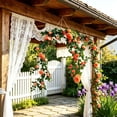 thumbnail image 6 of Dvumao Fake Rose Garland for Wedding Arch, 6-Ft(180cm) Artificial Vine for Pergola, Fence, and Party Decoration, 6 of 6