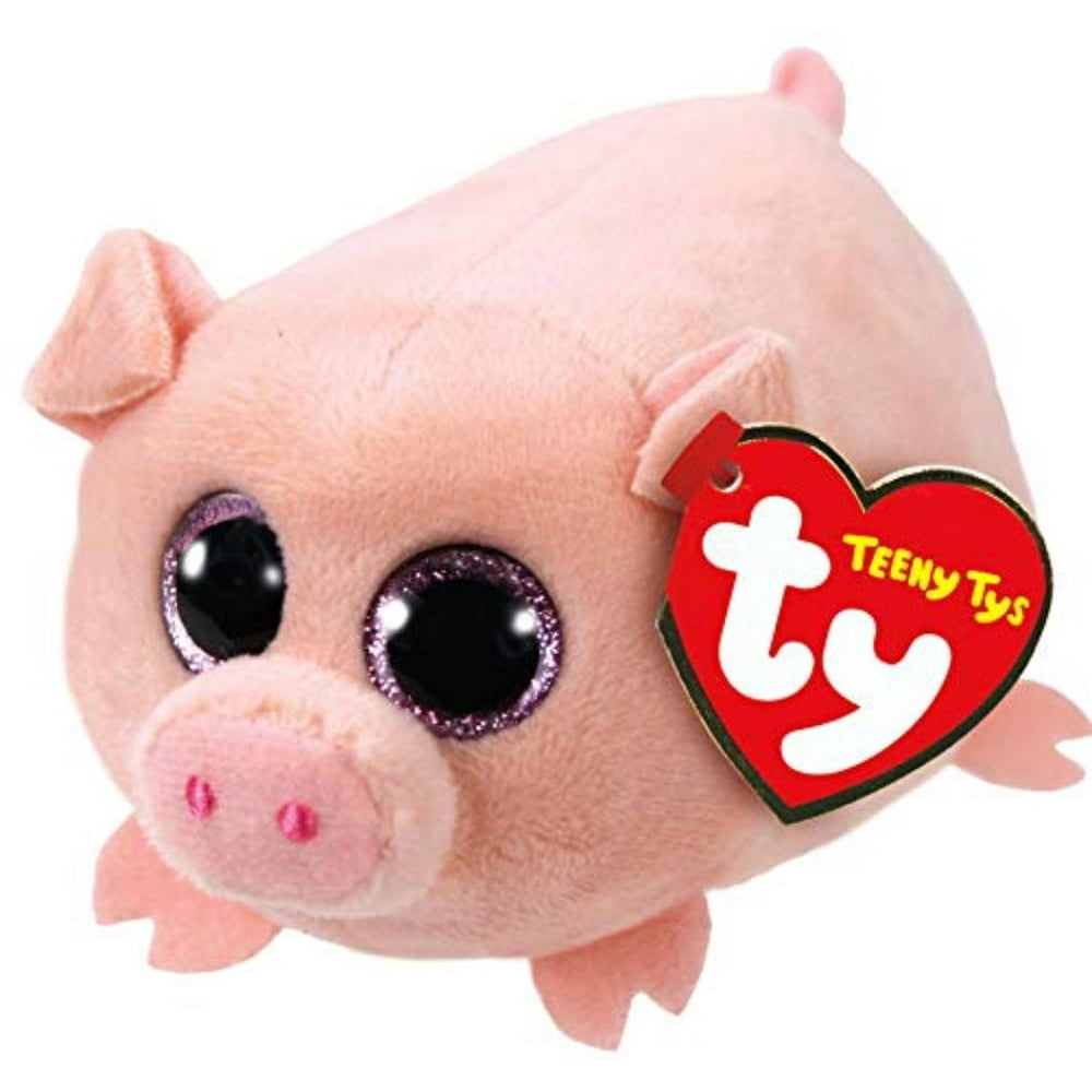 TY Beanie Boos - Teeny Tys Stackable Plush - CURLY the Pig (4 inch), TY PRODUCT: This Ty Teeny
