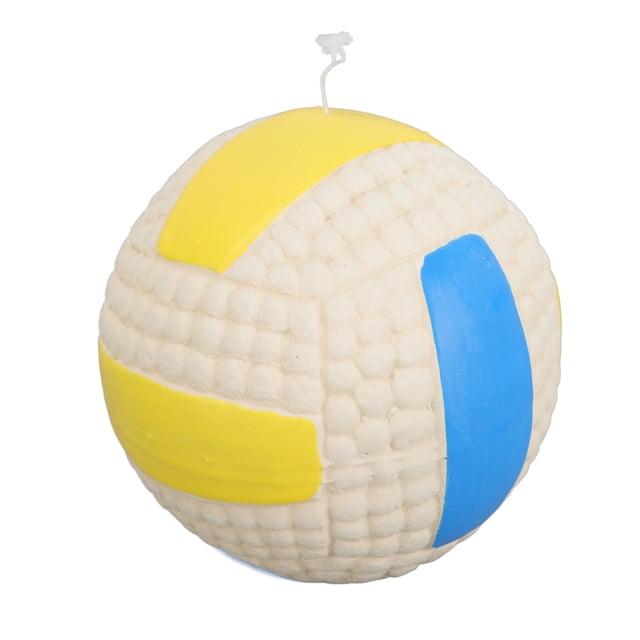 Pelota divertida para mascotas, juguete interactivo resistente para perros, juguetes de limpieza de dientes para masticar, látex seguro para perros pequeños y medianos, voleibol L