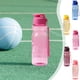 thumbnail image 1 of Botella de agua portátil de 550 ml | Diseño esmerilado semitransparente | Tapa sellada a prueba de fugas | Tapa de prensa abatible | Gran capacidad para actividades al aire libre, deportivas y de, 1 of 5