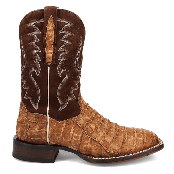 Dan Post Men's Leon Exotic Caiman Western Boot Broad Square Toe - DP5015 11.5 EE US