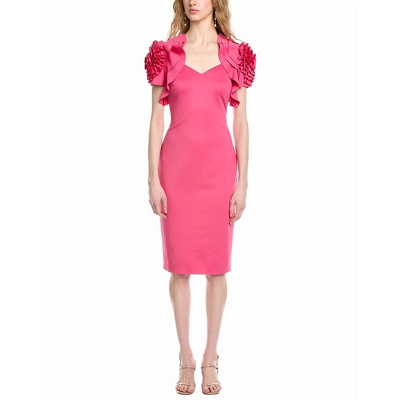 Badgley Mischka womens Rosette Dress, 8