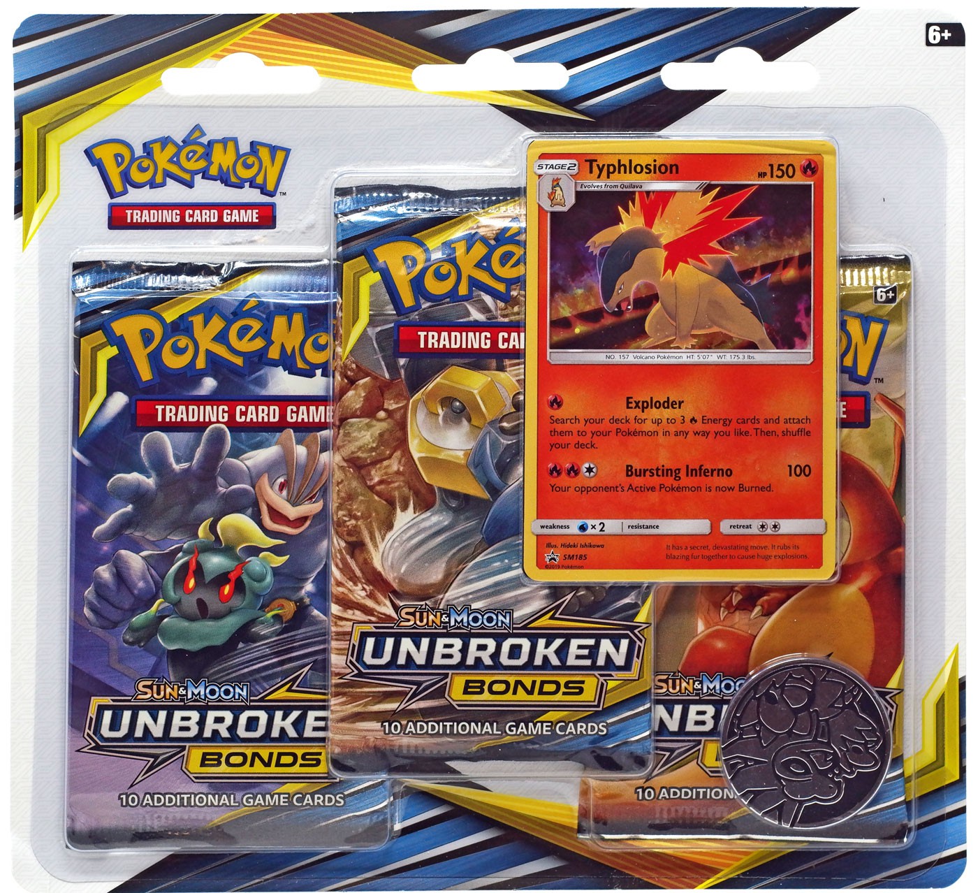 Pokemon Unbroken Bonds 3-Pack Special Edition [Typhlosion] - Walmart.com