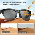thumbnail image 4 of Smart Bluetooth Polarized Sunglasses with Speaker, UV Protection, Unisex, Black, 4 of 6