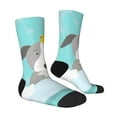thumbnail image 4 of Yiaed Dog In Bathtub Print Great elasticity Crew Socks Sports socks for Men and Women, 4 of 5