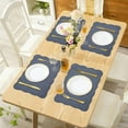 thumbnail image 2 of 100% Cotton Quilted Placemats Set of 6,Washable Cloth Table Placemats for Kitchen & Dining Table, 2 of 6