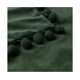 thumbnail image 3 of Paquete de 2 fundas de almohada navideñas de terciopelo, fundas de almohada decorativas con pompones de primavera, fundas de cojín suaves y sólidas con pompones cuadrados, 12 x 20 pulgadas,, 3 of 5