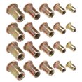 thumbnail image 4 of 100 Pcs Mixed Zinc Plated Carbon Steel Rivet Nut Threaded Insert Nutsert, 4 of 6