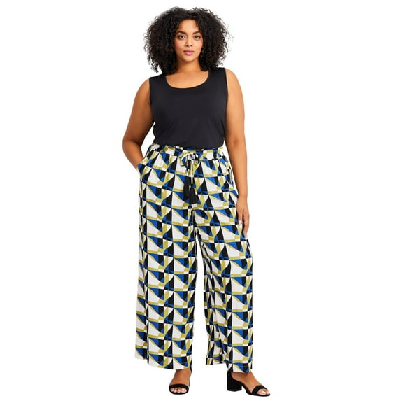 Avenue Women's Plus Size Allure Wide Leg Pant